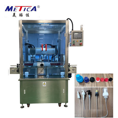 Capper μπουκαλιών μηχανών κάλυψης βάζων METICA γραμμική αυτόματη μηχανή 3000bph-6000bph