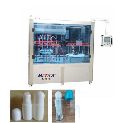 Μηχανή πλήρωσης και κάλυψης μονομπλόκ PLC Control με 1000-2000 BPH και 99% ακρίβεια πλήρωσης για μπουκάλια με σταγονόμετρο