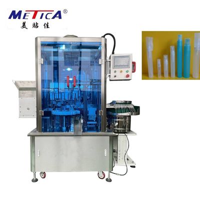 220V 50Hz 2kW αυτόματη μηχανή πλήρωσης και κάλυψης ψεκαστήρα πένας με 1500-2000BPH και 5-50ml όγκο πλήρωσης